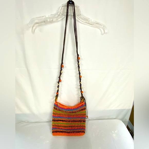 EUC Sun n Sand Macrame Shoulder Bag - Picture 1 of 8